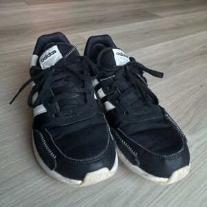 Adidas Classic Black and White Trainers